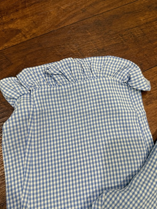 Stitchy Fish Girls Floral Blue Ruffle Matching Set - Picture 9 of 10